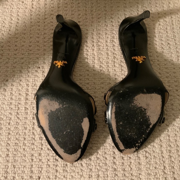 Prada Patent Leather Mule Sandal - Picture 4 of 4